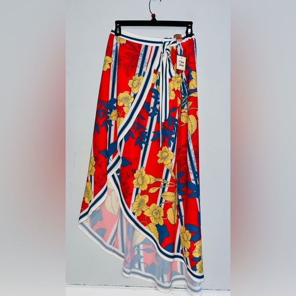Flying Tomato Dresses & Skirts - Flying Tomato Tropical Ruffle Wrap Skirt sz S NWT